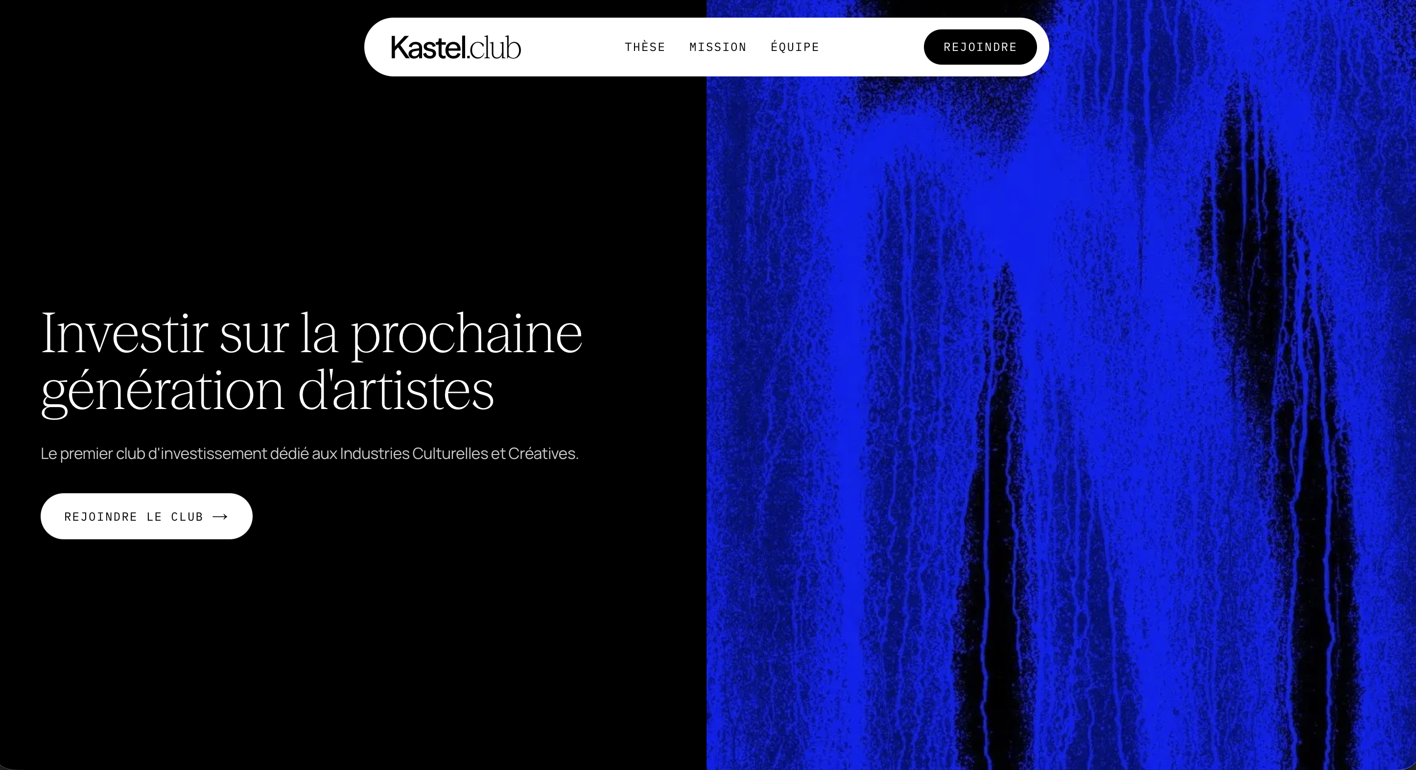 Page d'accueil de Kastel.club